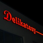 Delikatesy - litery 3D